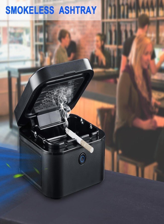 SHD Multifunctional Smokeless Ashtray,USB Rechargeable HEPA Filter Ashtray, Smoke Eaters for Home Room Office Car Indoor Outdoor - Image 2